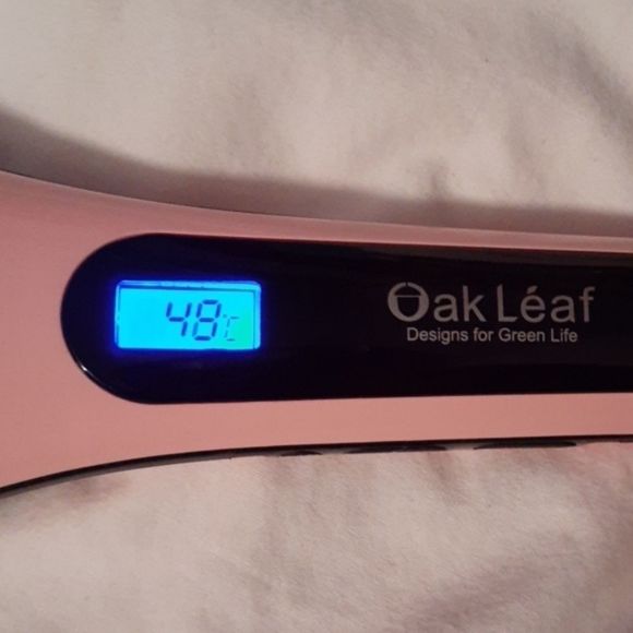 Oak Leaf‎ Hair Straightener Brush Iron in Box Pink - Picture 7 of 8